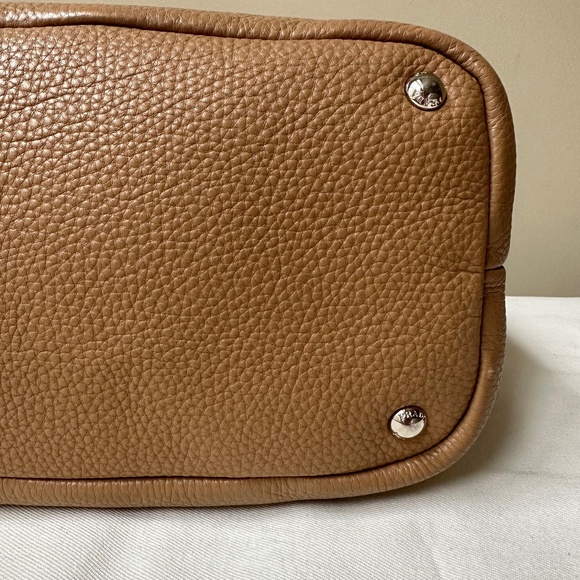 Prada Tan Soft Pebble Leather Shoulder Bag - Picture 7 of 11
